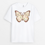 7730AFR1 t shirt personnalise maman avec papillon dabord maman maintenant mamie 7730asyza