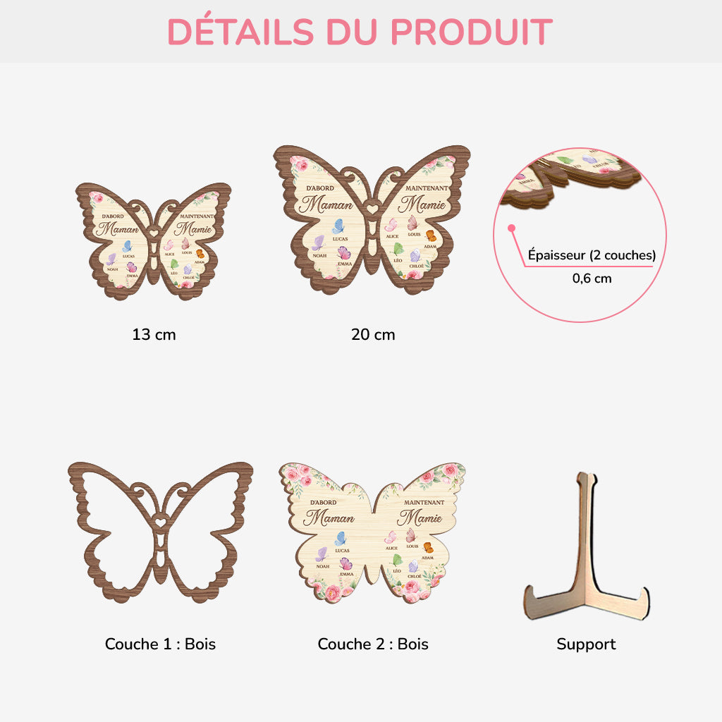 7730QFR3 plaque en bois personnalisee dabord maman maintenant mamie 7730qspza