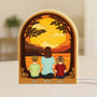 7748LFR1 effet dimpression 3d lightbox personnalisable papa maman et enfant ensemble 7748l3ywa