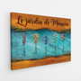 7749CFR2 effet dimpression 3d toile personnalisee mamie maman le jardin de mamie 7749c3hma