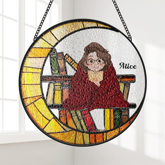 7766UFR1 attrape soleil personnalise en verre pour femmehomme cadeau amoureux des livres 7766u6pca