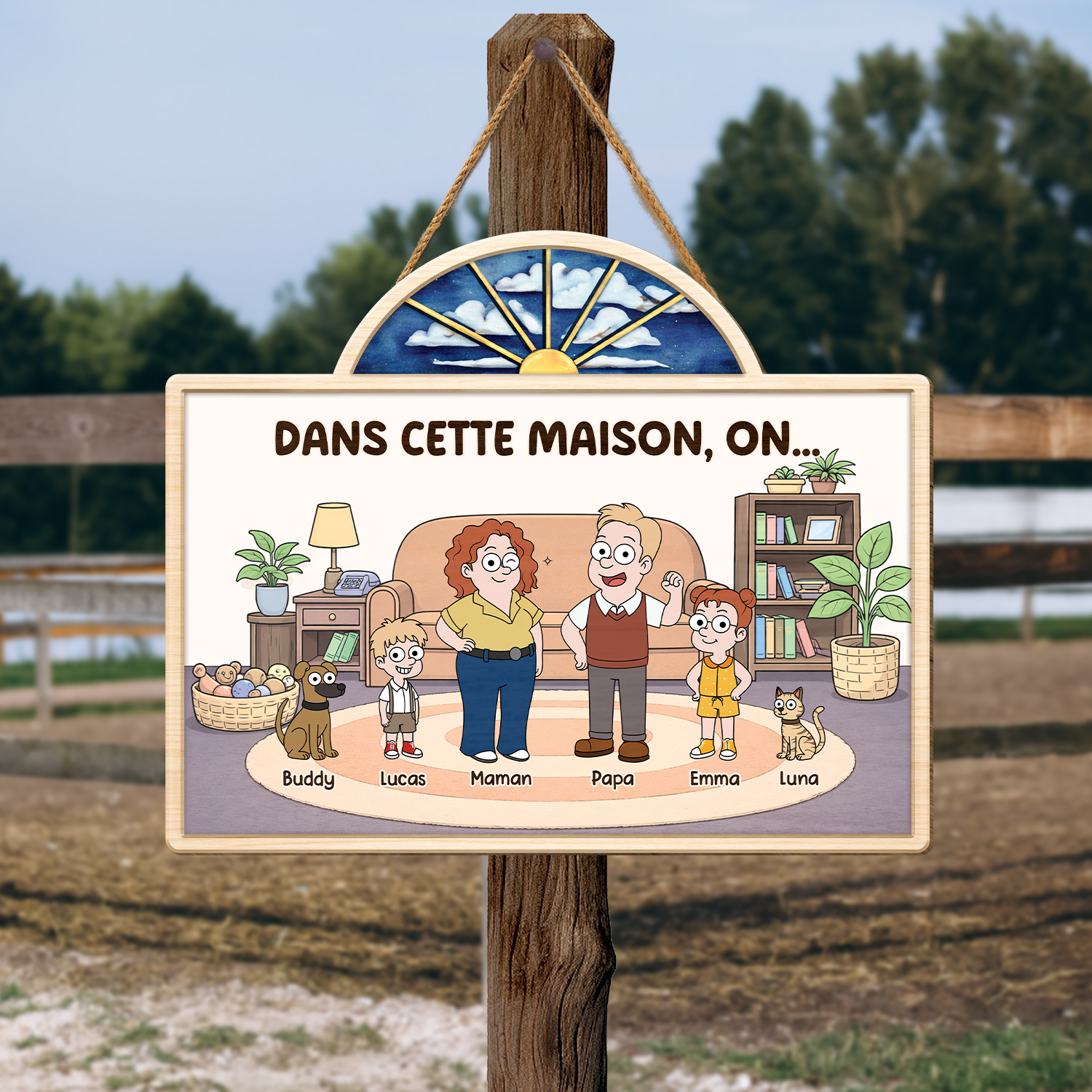 7770QFR2 plaque en bois personnalisee a suspendre famille dans cette maison 7770q6xmi
