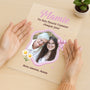 7786RFR3 plaque en acrylique personnalisee photo avec support amour de maman mamie 7786r8pta