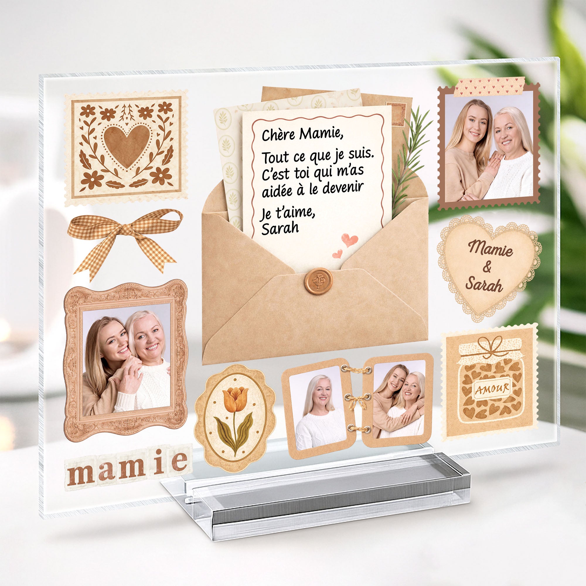 7795RFR1 plaque en acrylique personnalisee photo avec support chere maman mamie je taime 7795rcvwa_2