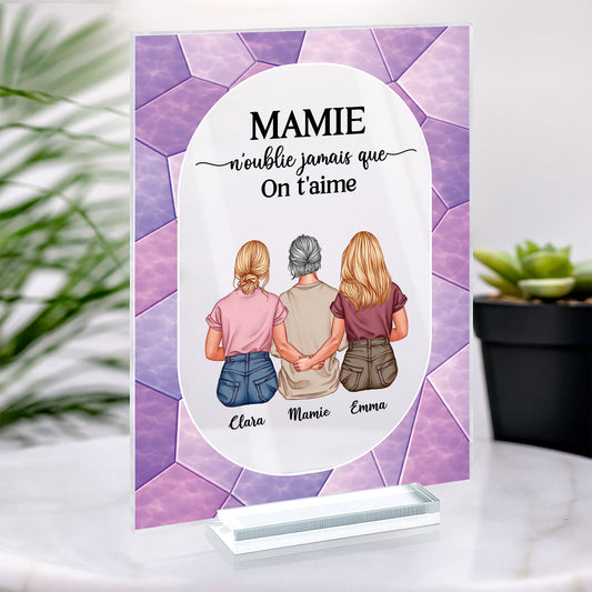 7798RFR1 n_oublie jamais que je taime plaque en acrylique personnalisee maman mamie avec support 7798rcvma_2