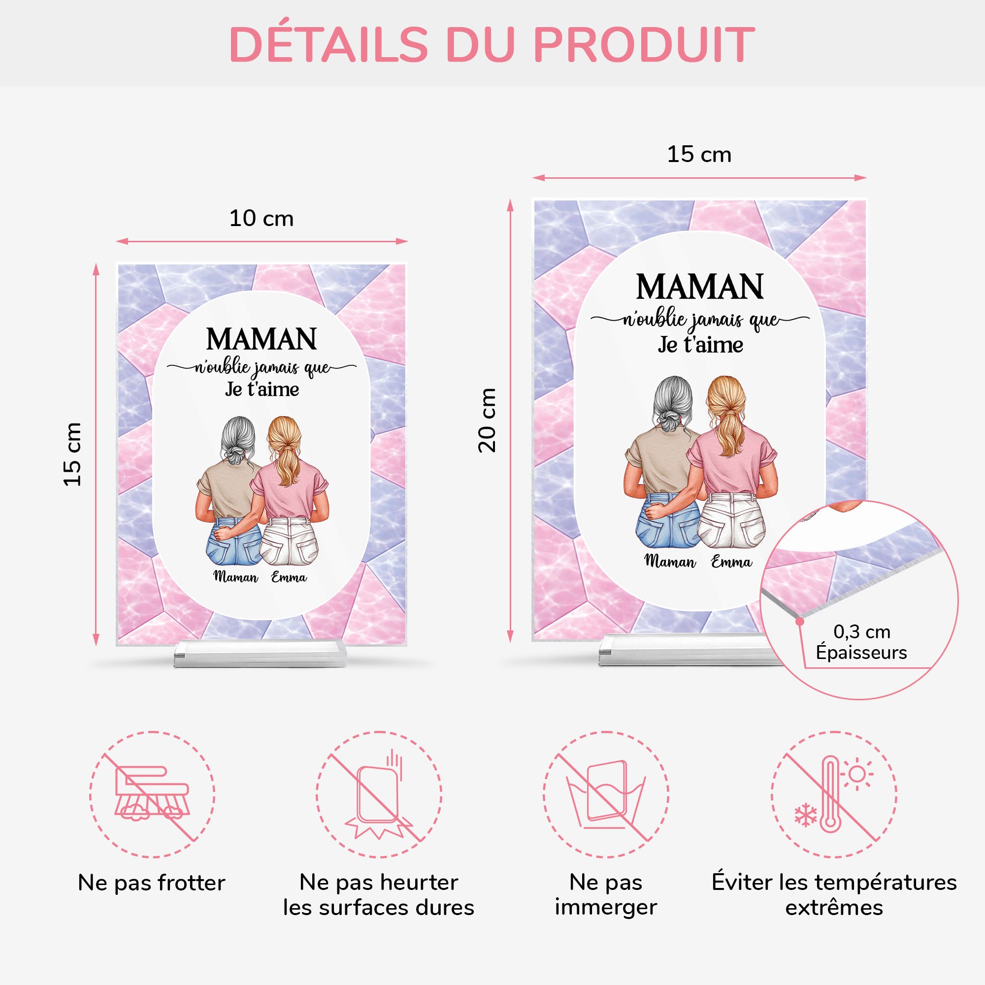 7798RFR1 plaque en acrylique personnalisee maman mamie avec support n_oublie jamais que je taime 7798rcvma_4