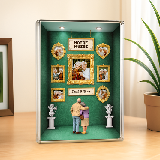 7801RFR2 effet dimpression 3d musee de couple plaque en acrylique rectangulaire personnalisee photo 7801rsrwg