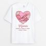 7809AFR1 t shirt personnalise mamie maman son coeur patchwork 7809a8fca
