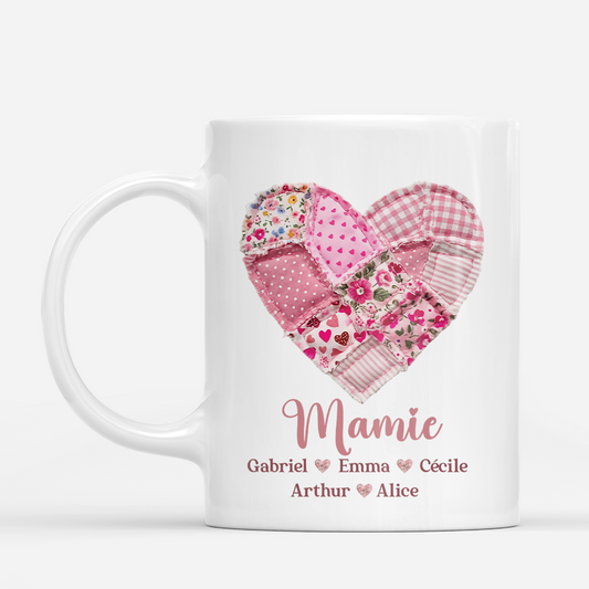 7809MFR1 mug personnalise amour patchwork de mamie maman 7809m8fca
