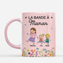 7810MFR1 mug personnalise la bande a maman papa avec fleur 7810m3paa