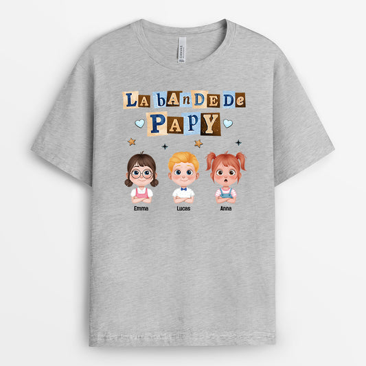 7811AFR2 t shirt personnalise style collage la bande a papy mamie 7811a8pwb