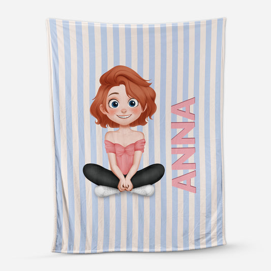 7814BFR1 cadeau pour femme et homme plaid personnalise prenom 7814bcqca