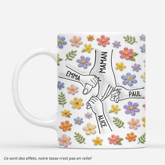 7821MFR2 effet dimpression 3d mug personnalise mamie maman tenir ta main 7821mcvca