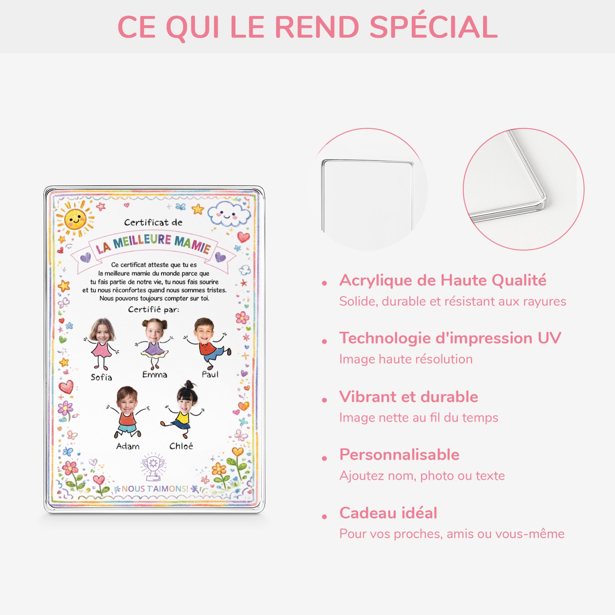 7831RFR4 plaque acrylique personnalise rectangulaire avec photo certificat de la meilleure maman mamie 7831rsyca_3f5b4caf 6499 4e71 9a8b 09a4a944cc04
