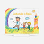 7834RFR1 plaque en acrylique personnalisee avec support bande a maman papa avec dessin denfant 7834rtpta