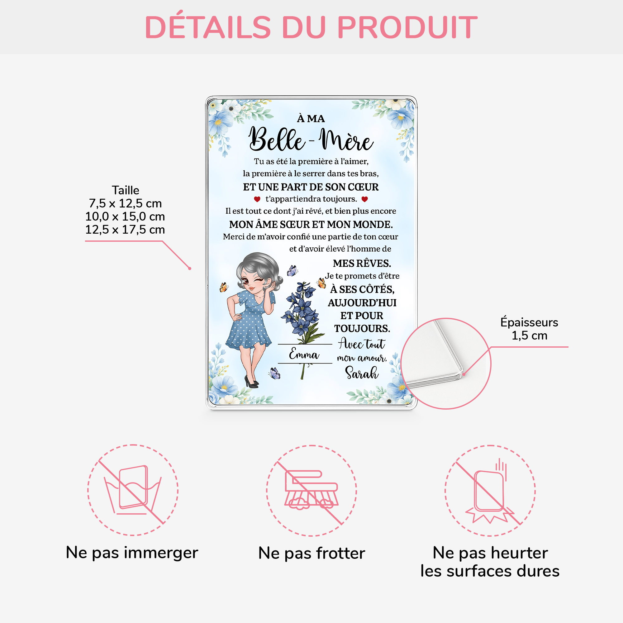 7838RFR3 plaque en acrylique personnalisee rectangulaire cadeau pour ma belle mere 7838r6fwa_0b329851 7304 4c29 95e7 fc6ae9717d4b