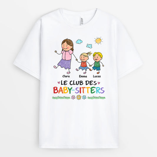 7844AFR1 t shirt personnalise le club des baby sitters 7844a6pwa
