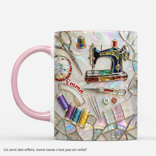 7848MFR1 effet dimpression 3d mug personnalise mamie maman cadeau pour passionne de couture