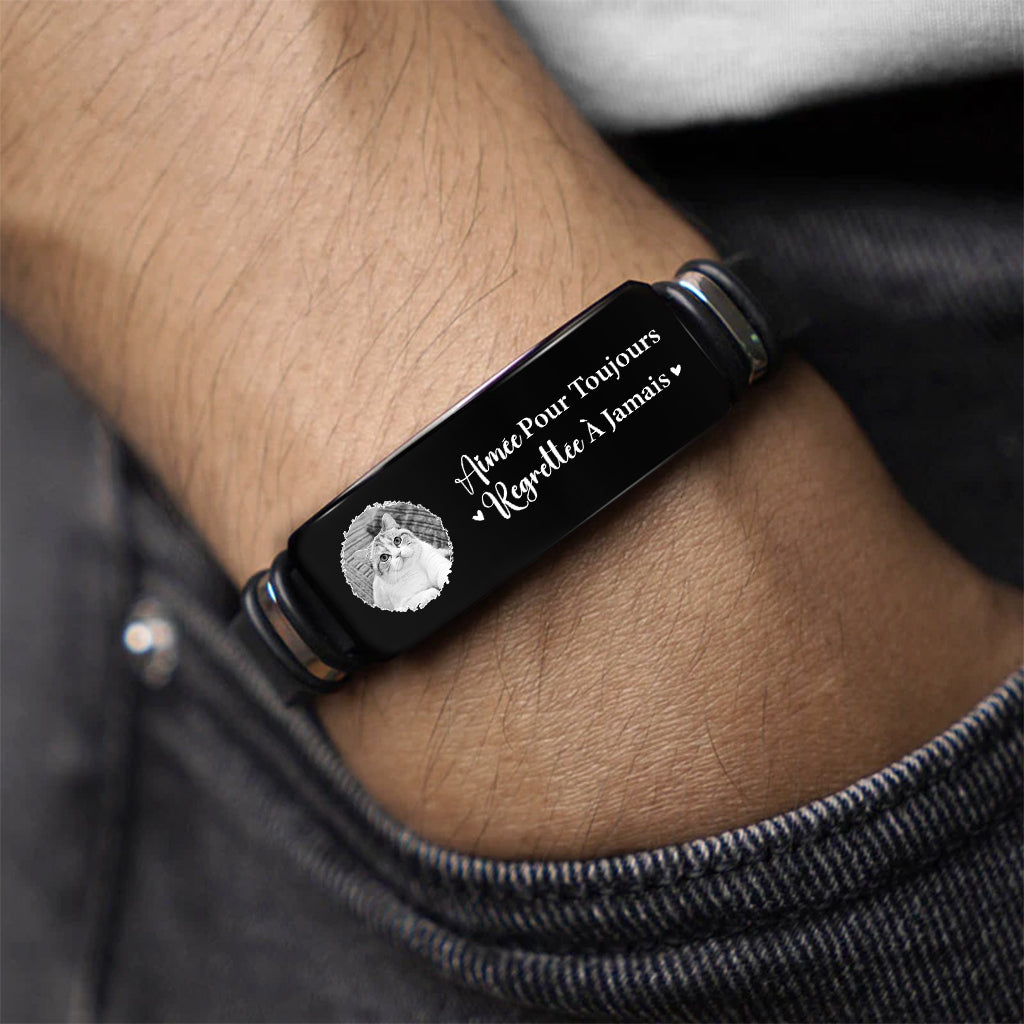 7853jFR2 chien chat toujours avec toi bracelet photo personnalise 7853j3qcc