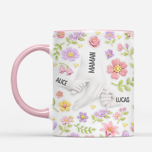 7867MFR2 effet dimpression 3d mug personnalise maman mamie cadeau fleur pour mamie 7867mshna