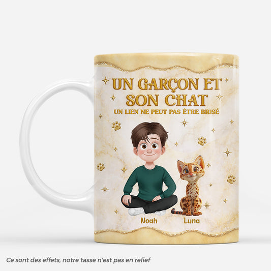 7879MFR1 effet dimpression 3d mug personnalise chat femme avec son joli chat 7879mcpzd