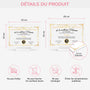 7894RFR4 plaque en acrylique personnalisee avec support certificat de la meilleure maman 7894rcpaa