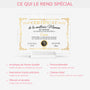 7894RFR5 plaque en acrylique personnalisee avec support certificat de la meilleure maman 7894rcpaa