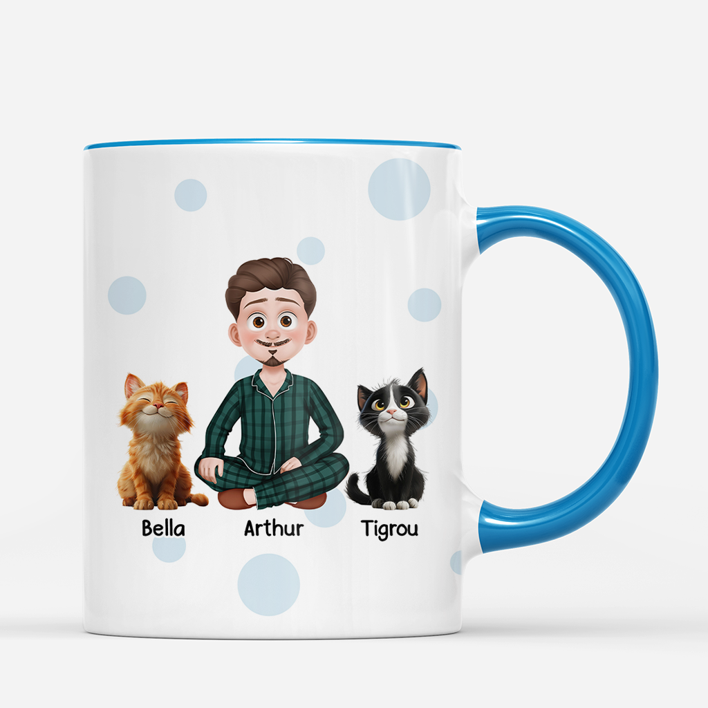 7899MFR3 mug personnalise chat maman chat avec amour 7899m3fad