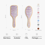 7900AFR3 brosse a cheveux personnalisee en strass avec prenom cadeau scintillant pour elle 7900aq0h5a