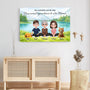 7904CFR3 toile personnalisee famile et animaux toujours besoin de notre maman et papa 7904c8pza