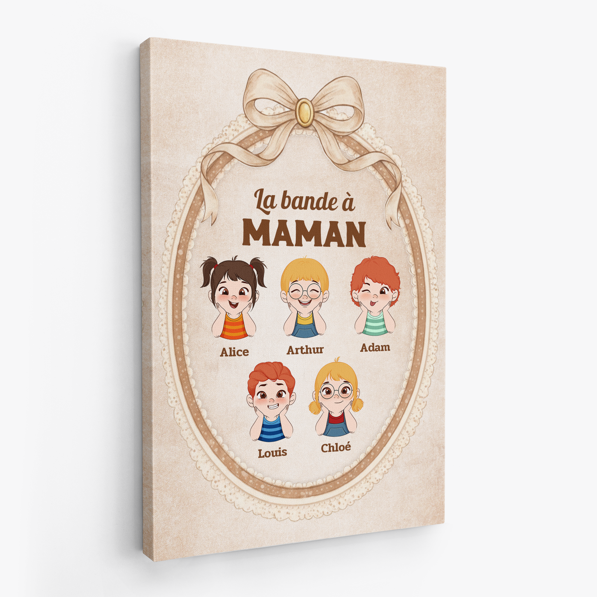 7917CFR2 toile personnalisee maman mamie ses petits enfants 7917c8xha