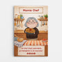 7925CFR1 toile personnalisee maman mamie chef adorable 7925cspza