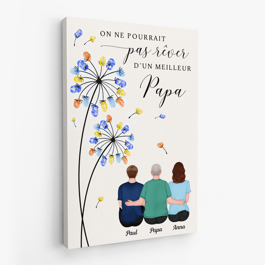 7928CFR1 toile personnalisee famille une meilleure maman papa 7928c3kta_2