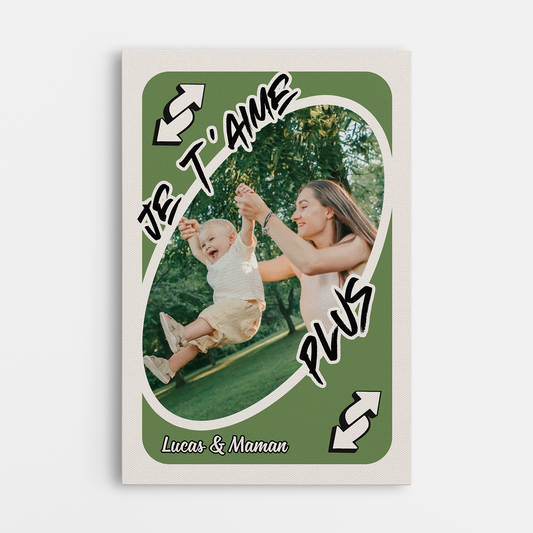7929CFR1 je taime plus toile avec photo personnalise_ maman papa 7929csqha