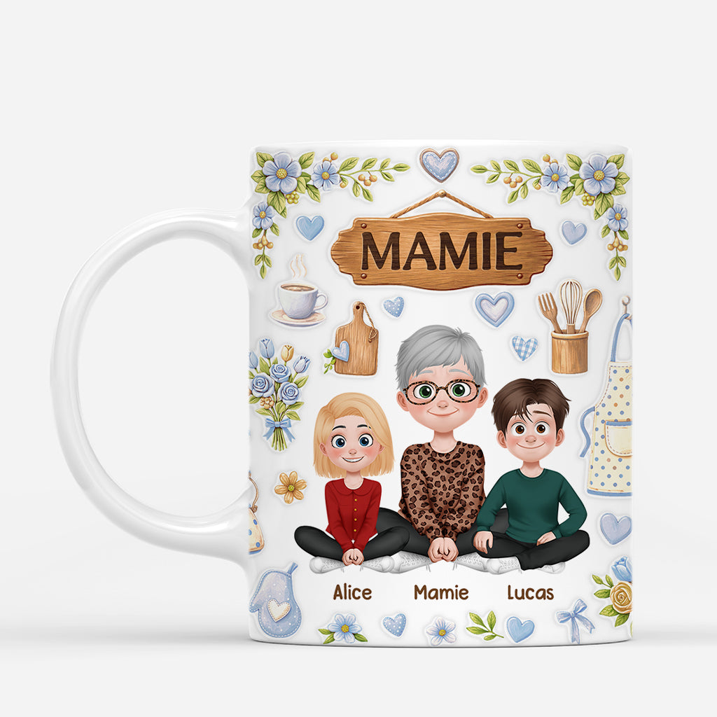 7949MFR2 effet dimpression 3d mug personnalise maman mamie meilleure cuisiniere 7949m3yna