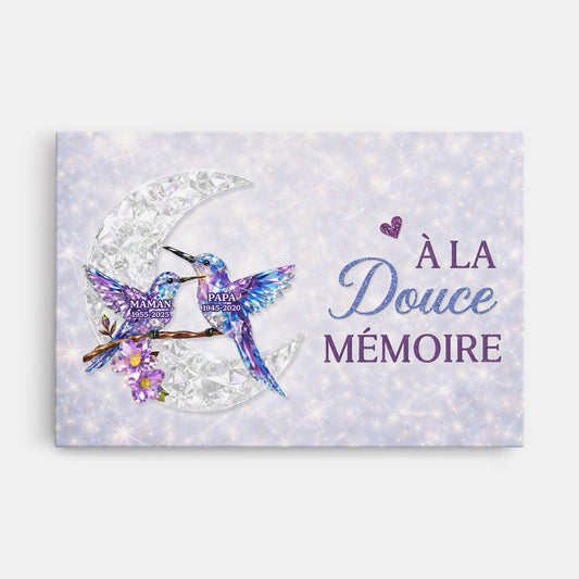 7953CFR1 toile personnalisee commemorative maman papa a la douce memoire 7953ctlta