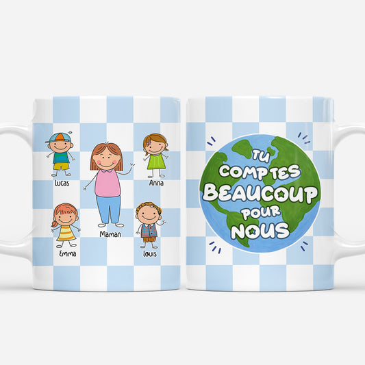 7955MFR1 mug personnalise famille papa maman tu comptes beaucoup pour moi 7955m6pwa