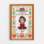 7975CFR1 toile personnalisee mamie maman maison cest la ou est maman 7975ccvca_1