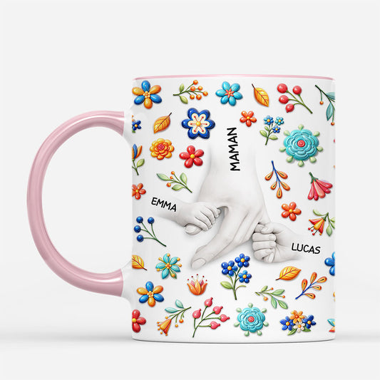 7998MFR1 effet dimpression 3d mug personnalise maman mamie et enfant tenir sa main 7998msvma_2