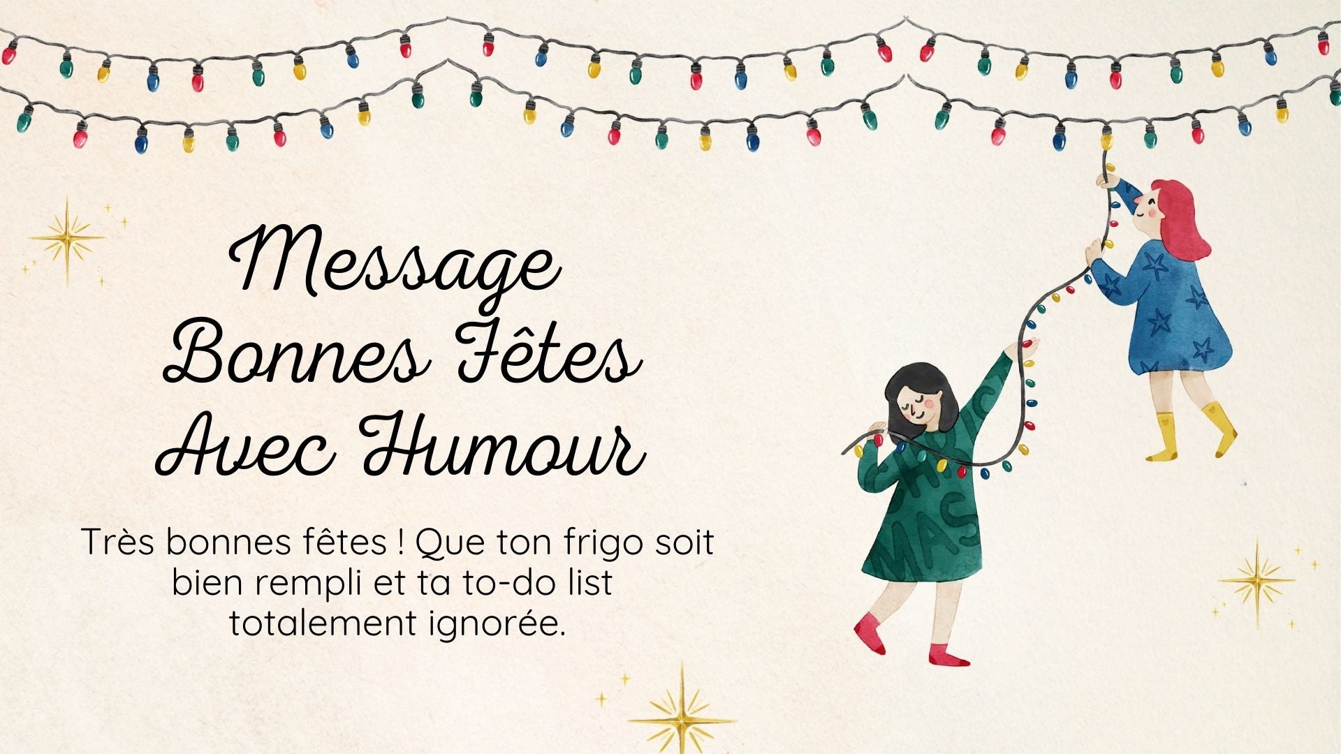 Message De Bonnes Fêtes De Fin D'année Humour​