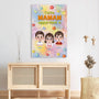 8004CFR3 toile personnalisee maman papa enfant cette maman appartient a 8004c6kaa