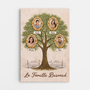 8009CFR1 toile personnalisee famille avec photo notre arbre damour 8009c6fwi