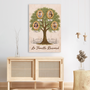 8009CFR3 toile personnalisee famille avec photo notre arbre damour 8009c6fwi