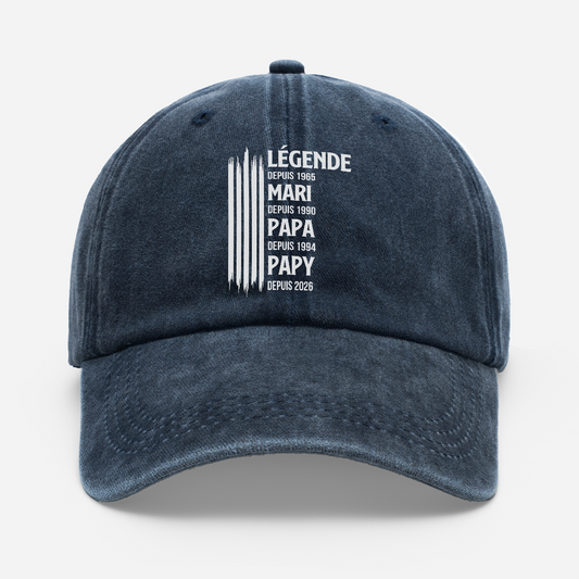 8017AFR1 casquette delavee_ personnalisee cadeau mamie papy maman papa depuis 8017aj8fhb