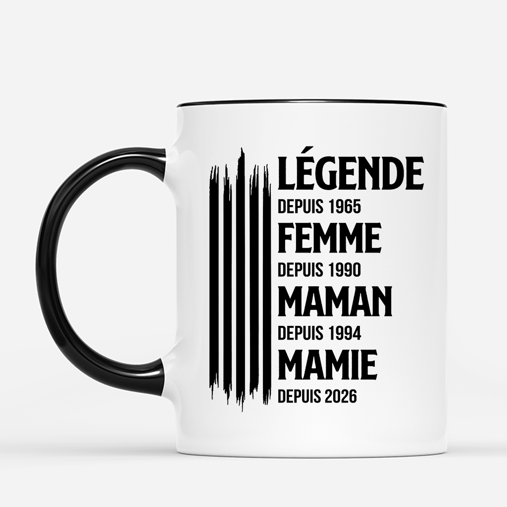 8017MFR2 mug personnalise maman mamie tu es une legende 8017m8pha