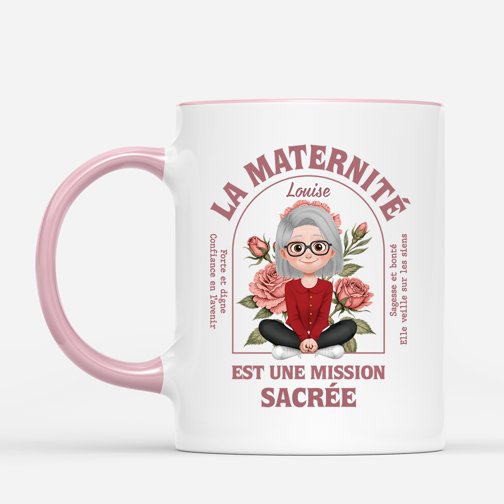 8021MFR2 mug maman personnalise maternite est une mission sacree 8021mceta_a996d22b 9f98 4172 a64e a4d4779f2389