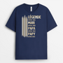 8022AFR2 t shirt personnalise papa papy etre legende papa papy 8022a8phb