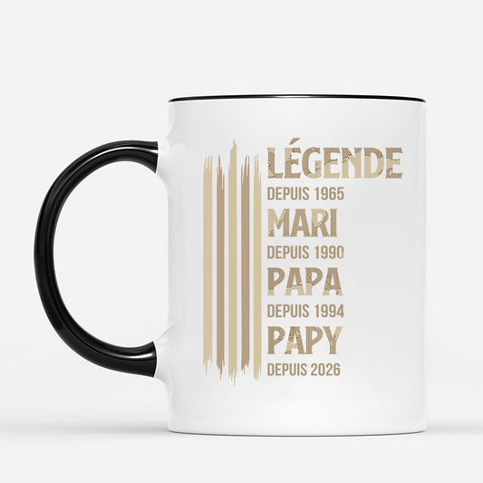 8022MFR2 mug papa papy etre legende papa papy 8022m8phb