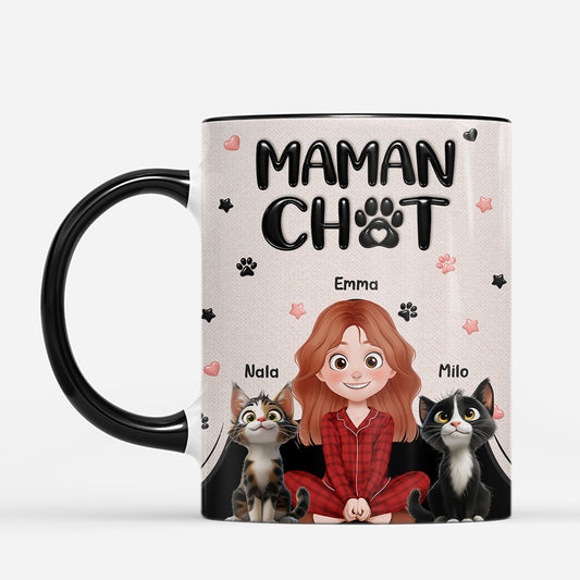 8030MFR2 effet dimpression 3d mug chat personnalise maman chat avec patte 8030mtkzd