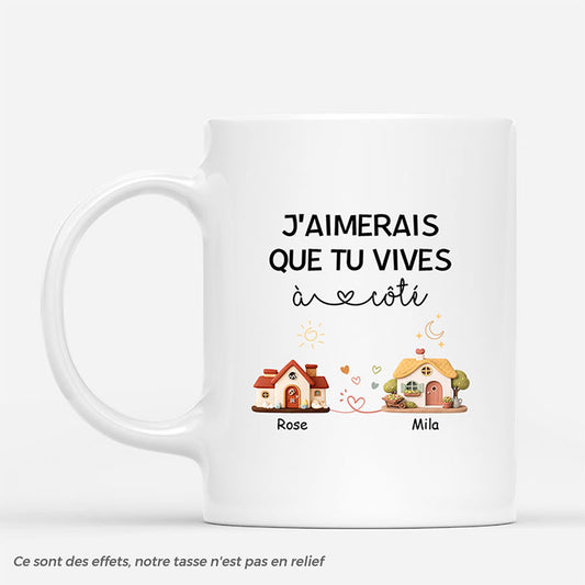 8034MFR1 mug personnalise meilleure amie que tu vives a cote 8034m8v5f